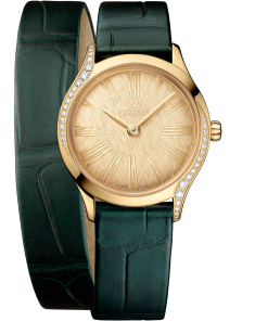 Omega DE VILLE MINI TRÉSOR 26 mm, Moonshine™ gold on alligator 428.58.26.60.99.002