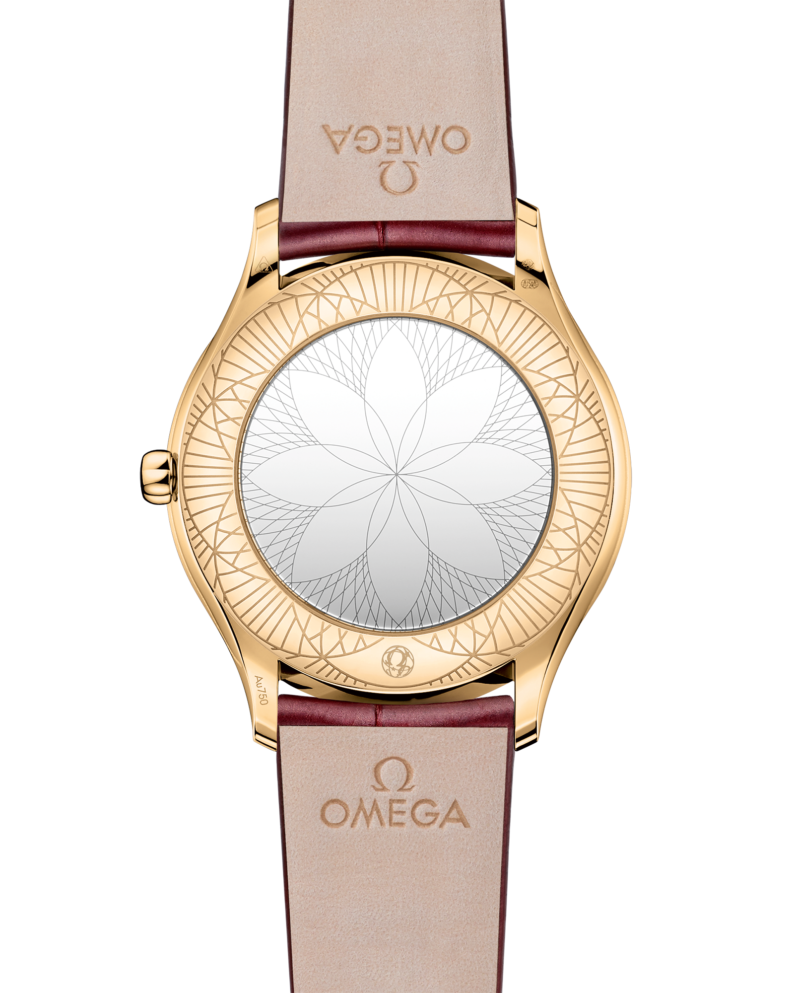 Omega DE VILLE TRÉSOR 36 mm, Moonshine™ gold on leather strap 428.58.36.60.11.001 - Image 2