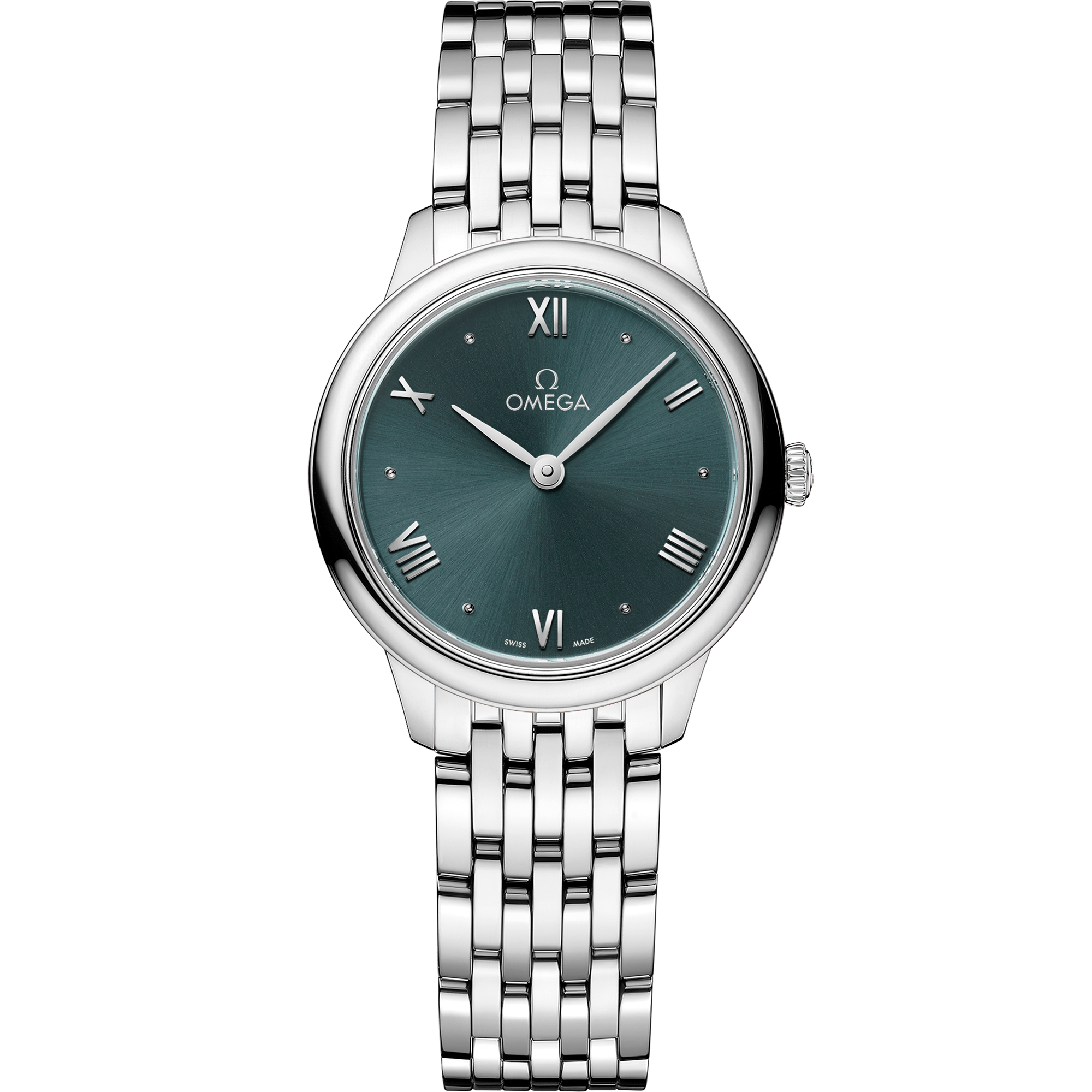 Omega DE VILLE PRESTIGE 27.5 mm, steel on steel 434.10.28.60.10.001