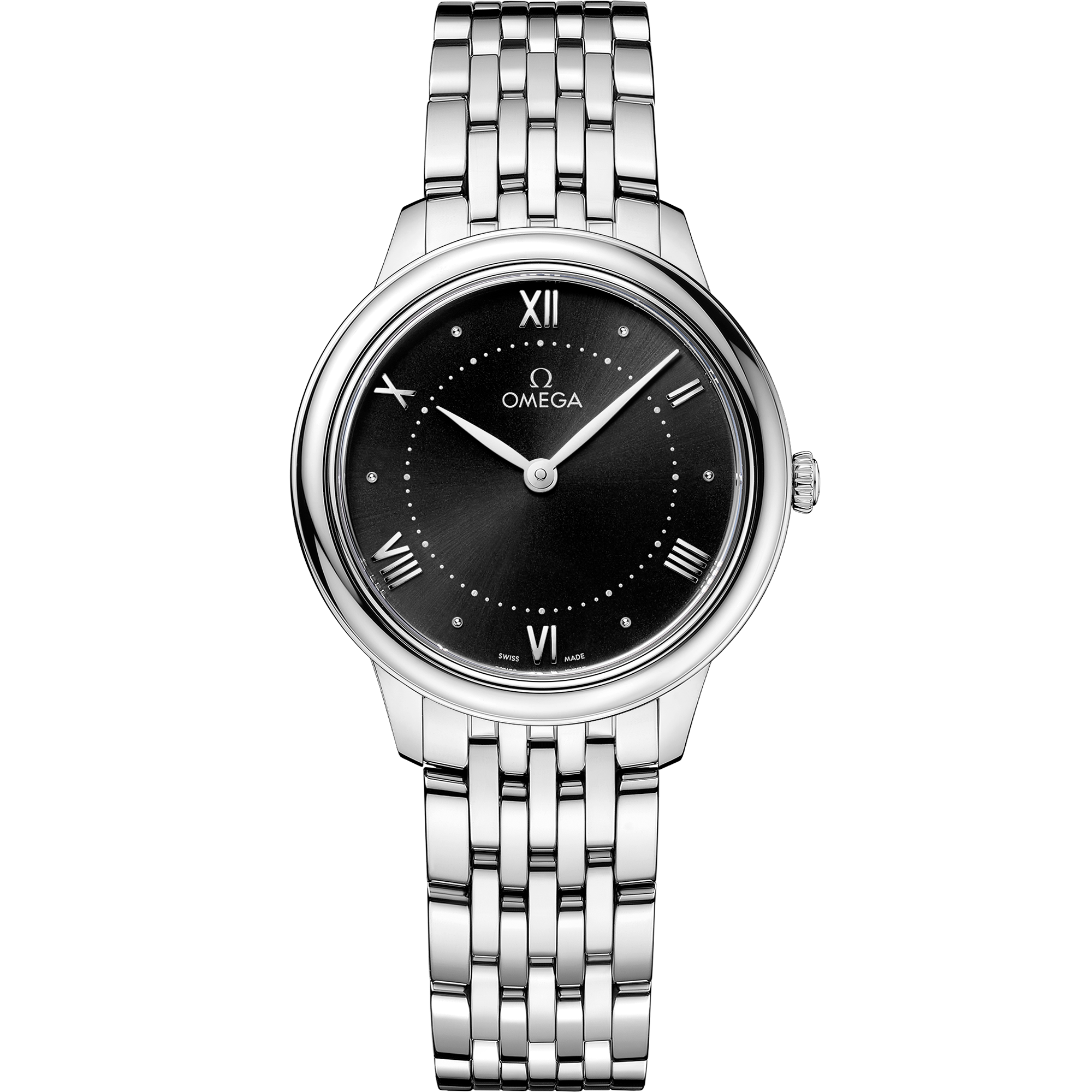 Omega DE VILLE PRESTIGE 30 mm, steel on steel 434.10.30.60.01.001