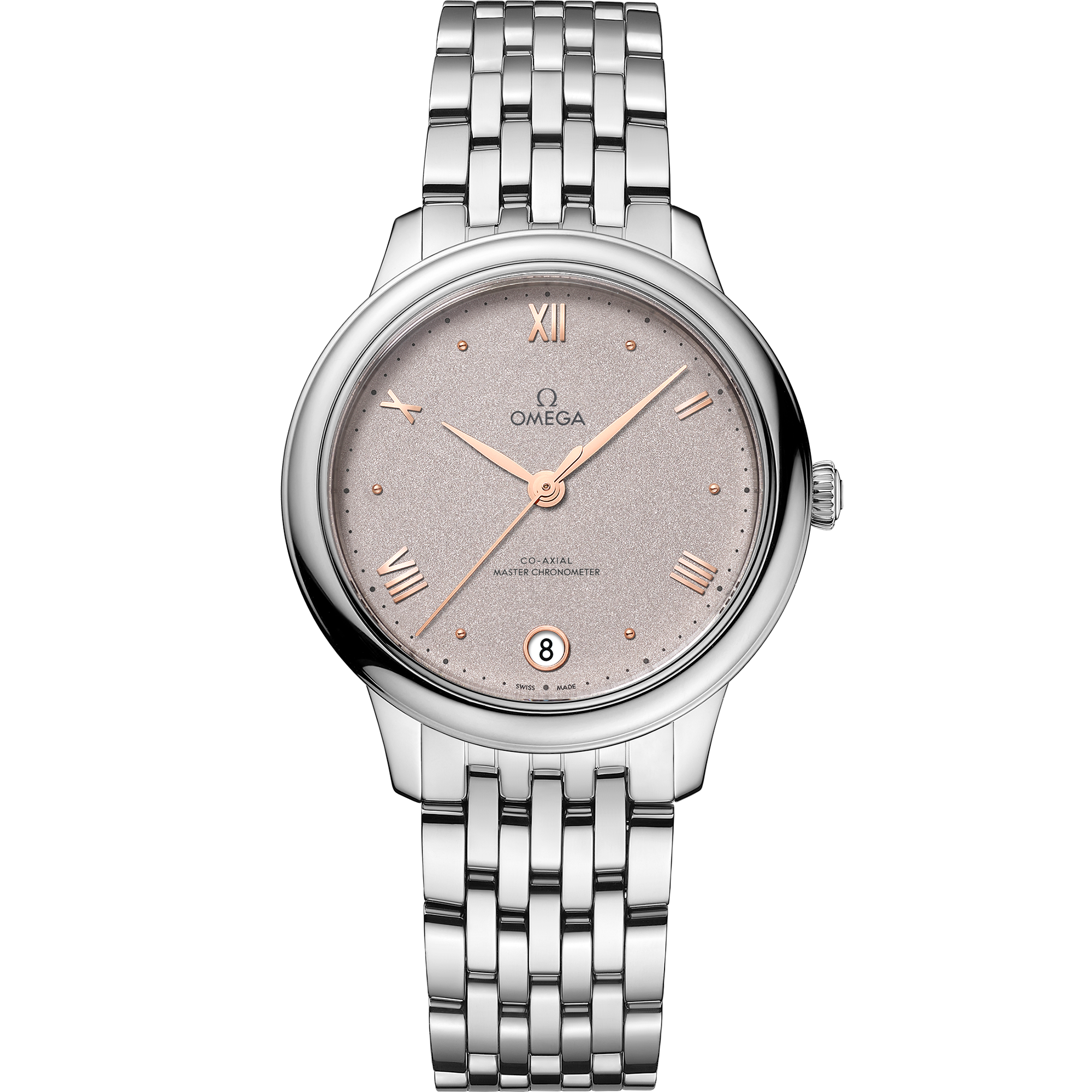 Omega DE VILLE PRESTIGE 34 mm, steel on steel 434.10.34.20.02.002