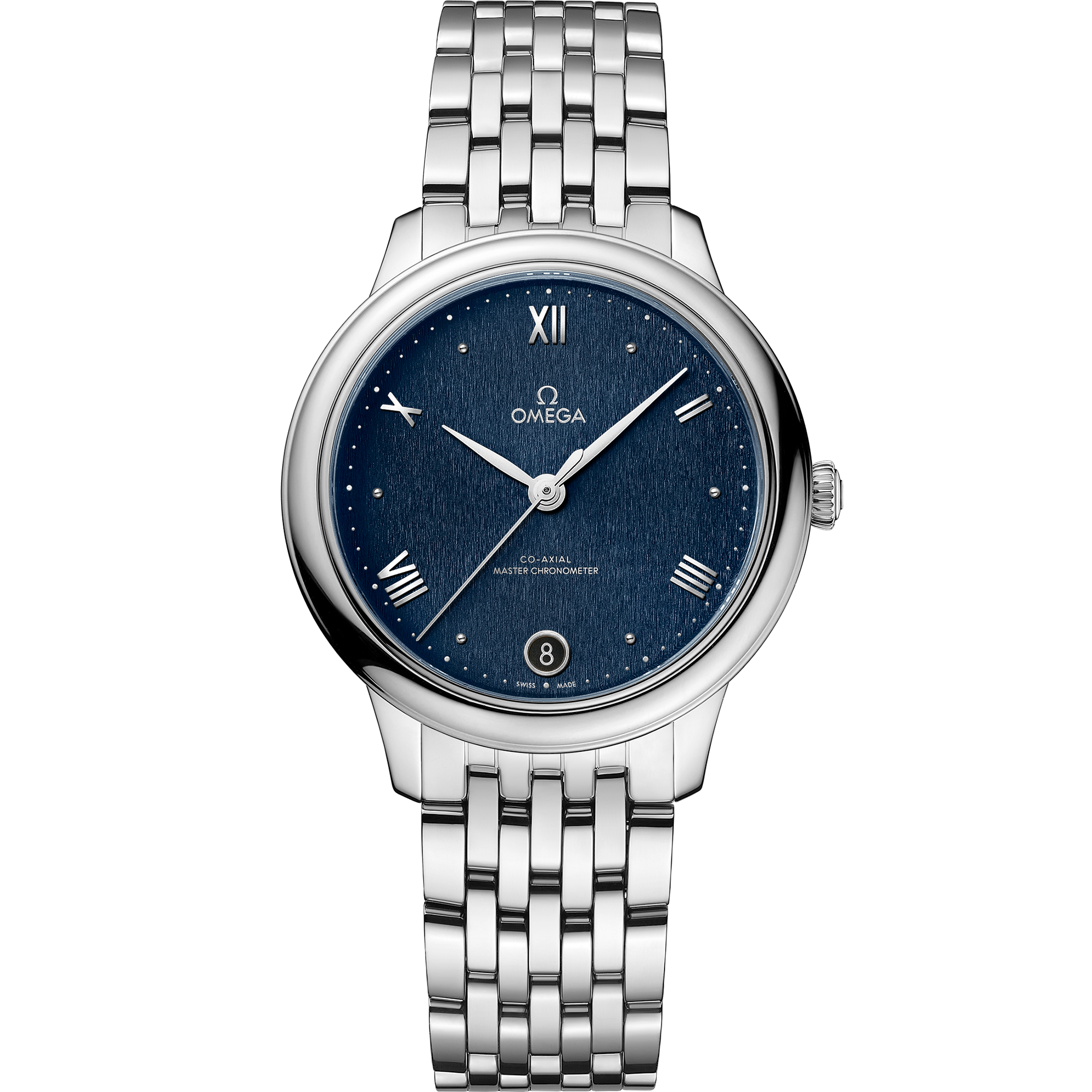 Omega DE VILLE PRESTIGE 34 mm, steel on steel 434.10.34.20.03.002