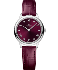 Omega DE VILLE PRESTIGE 27.5 mm, steel on leather strap 434.13.28.60.61.001