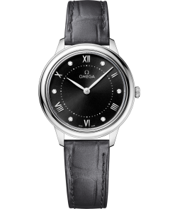 Omega DE VILLE PRESTIGE 30 mm, steel on leather strap 434.13.30.60.51.001