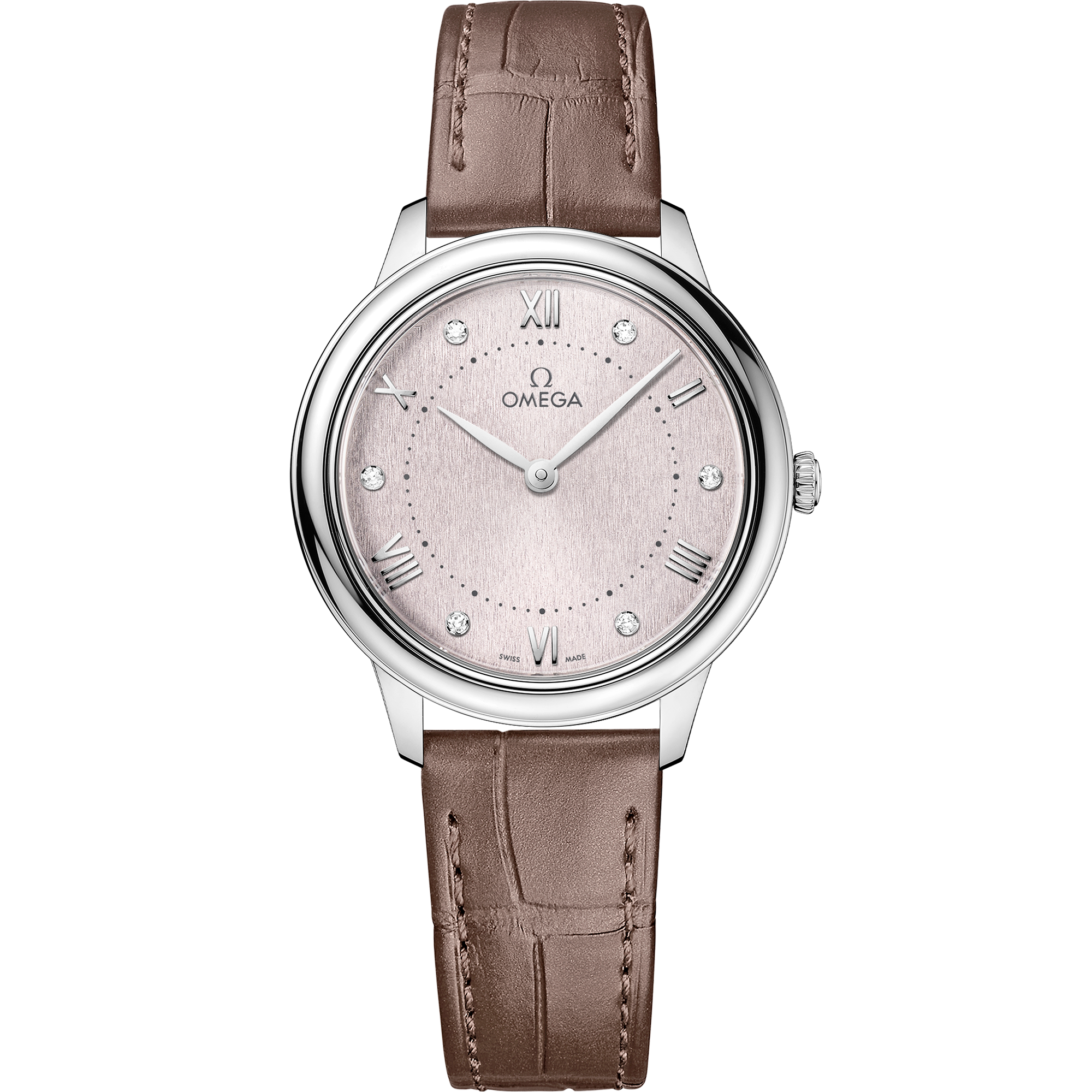 Omega DE VILLE PRESTIGE 30 mm, steel on leather strap 434.13.30.60.52.001