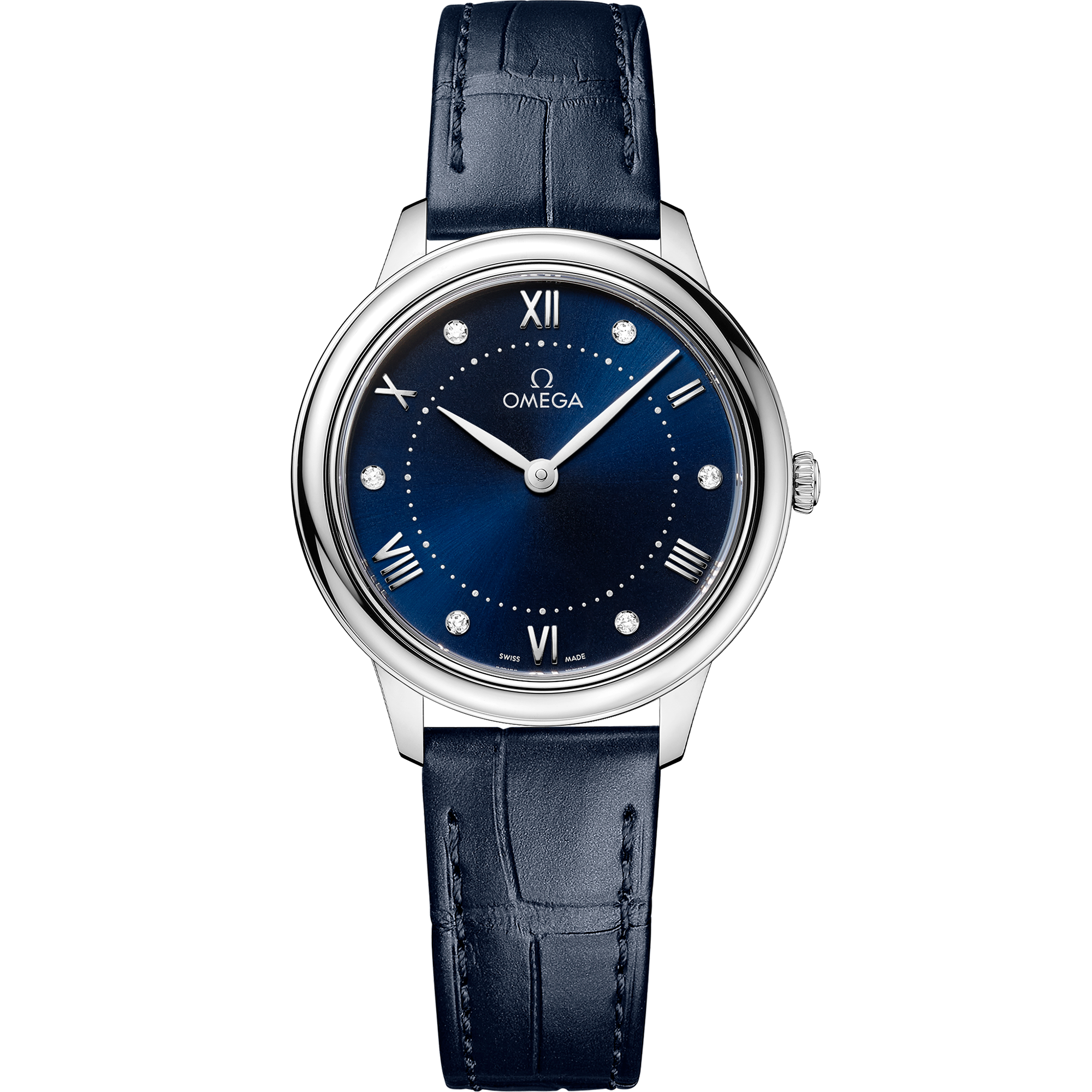 Omega DE VILLE PRESTIGE 30 mm, steel on leather strap 434.13.30.60.53.001