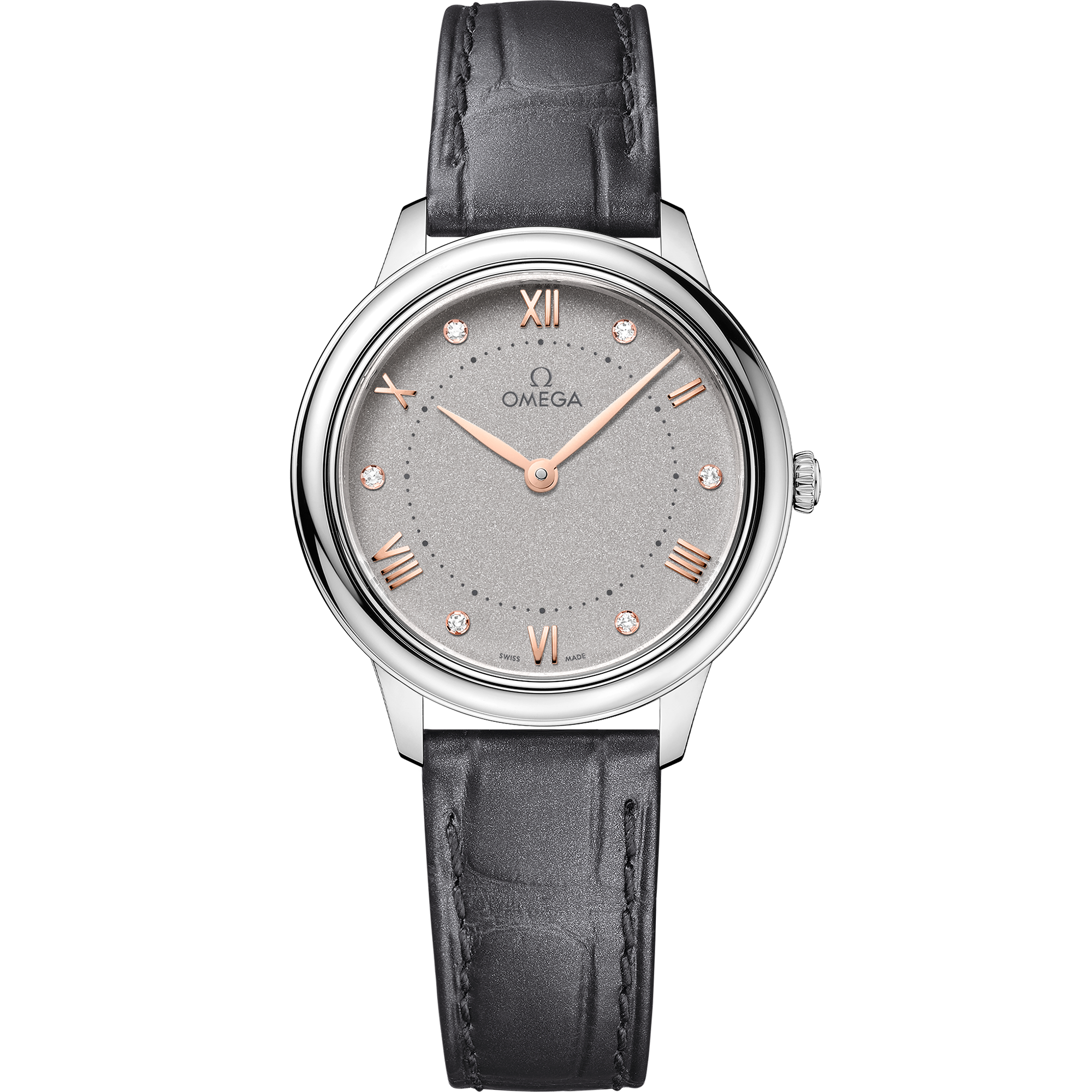 Omega DE VILLE PRESTIGE 30 mm, steel on leather strap 434.13.30.60.56.001