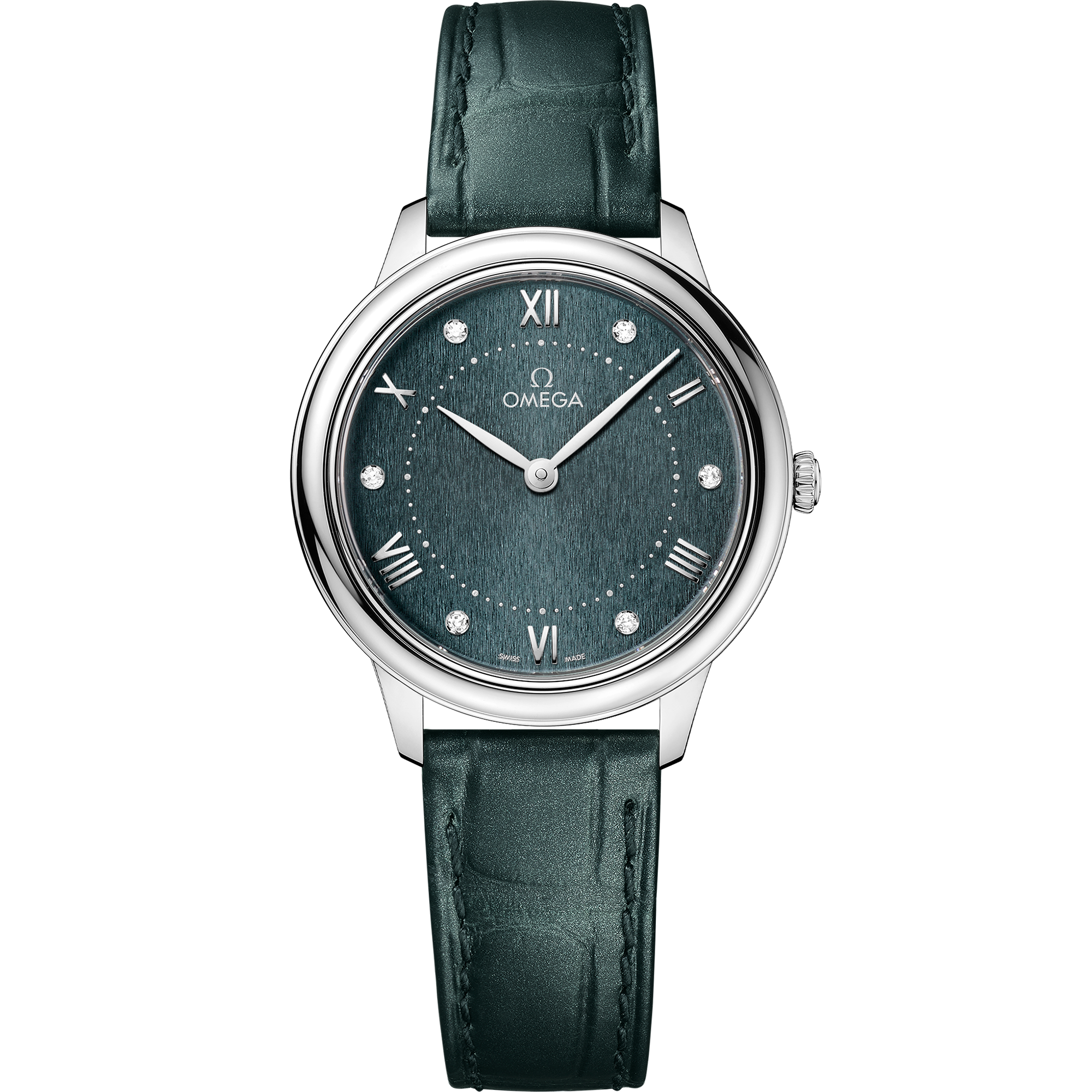 Omega DE VILLE PRESTIGE 30 mm, steel on leather strap 434.13.30.60.60.001