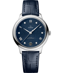 Omega DE VILLE PRESTIGE 34 mm, steel on leather strap 434.13.34.20.53.002