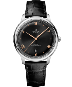Omega DE VILLE PRESTIGE 40 mm, steel on leather strap 434.13.40.20.01.001