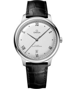 Omega DE VILLE PRESTIGE 40 mm, steel on leather strap 434.13.40.20.02.001