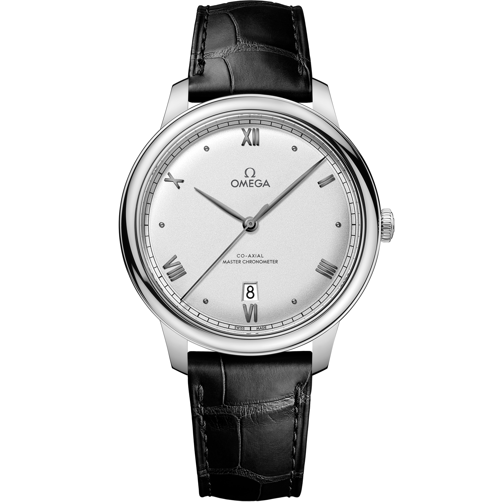 Omega DE VILLE PRESTIGE 40 mm, steel on leather strap 434.13.40.20.02.001