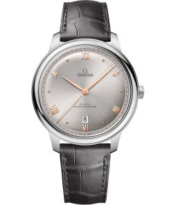 Omega DE VILLE PRESTIGE 40 mm, steel on leather strap 434.13.40.20.06.001
