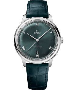Omega DE VILLE PRESTIGE 40 mm, steel on leather strap 434.13.40.20.10.001