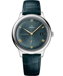 Omega DE VILLE PRESTIGE 41 mm, steel on leather strap 434.13.41.20.10.001