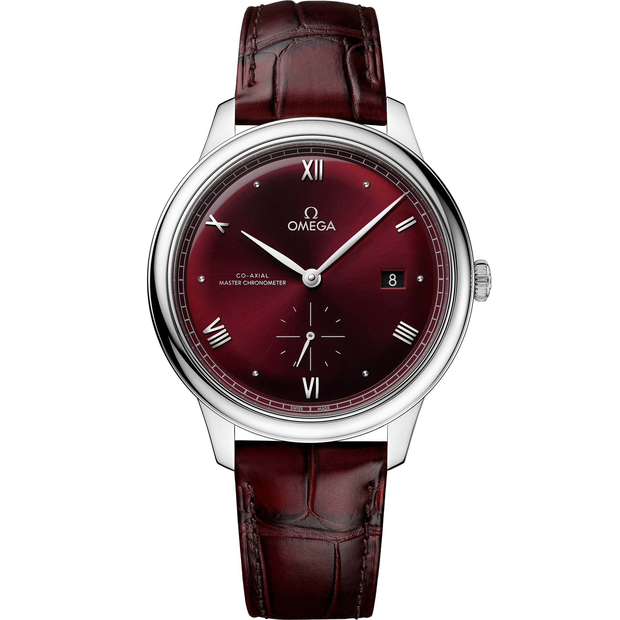 Omega DE VILLE PRESTIGE 41 mm, steel on leather strap 434.13.41.20.11.001