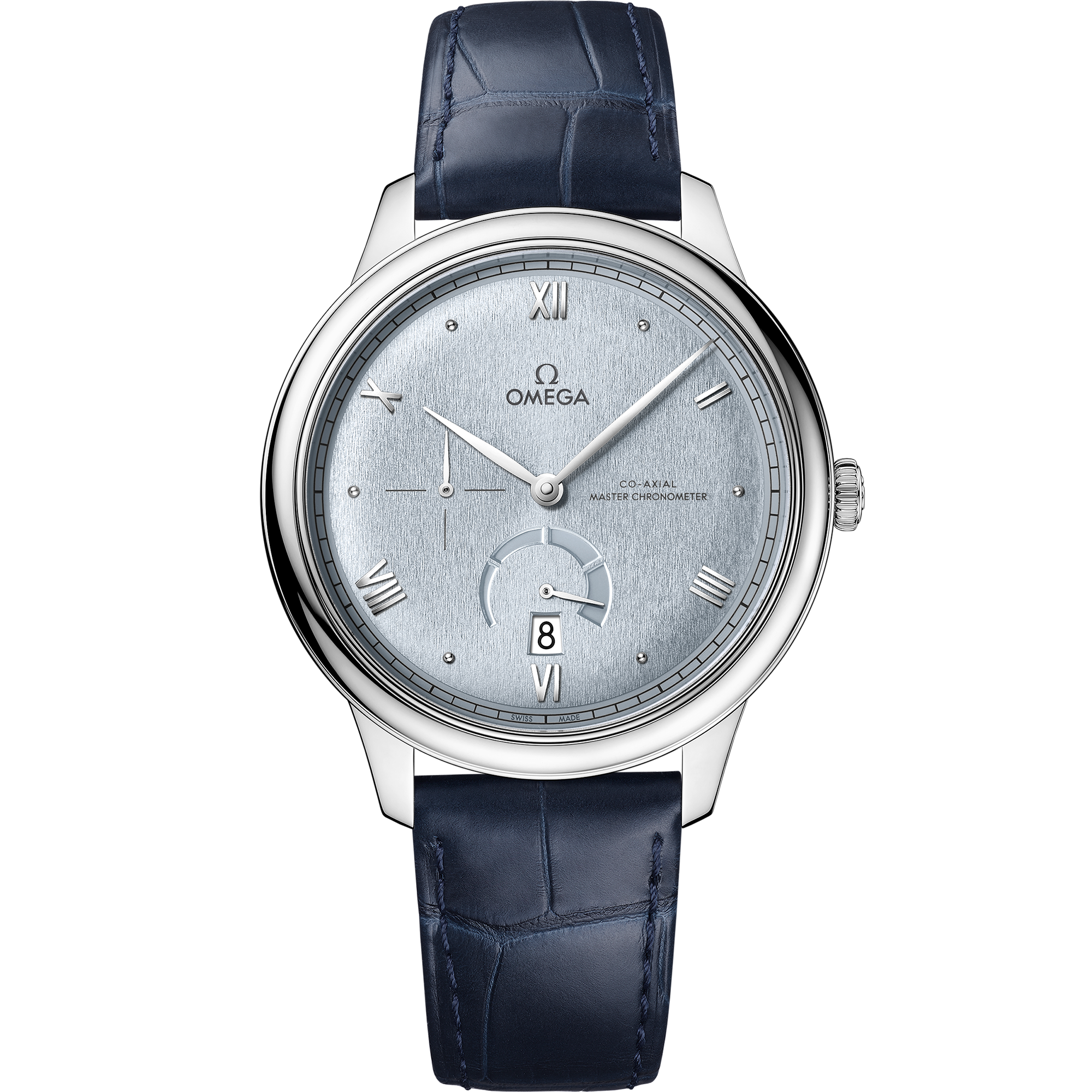 Omega DE VILLE PRESTIGE 41 mm, steel on leather strap 434.13.41.21.03.001