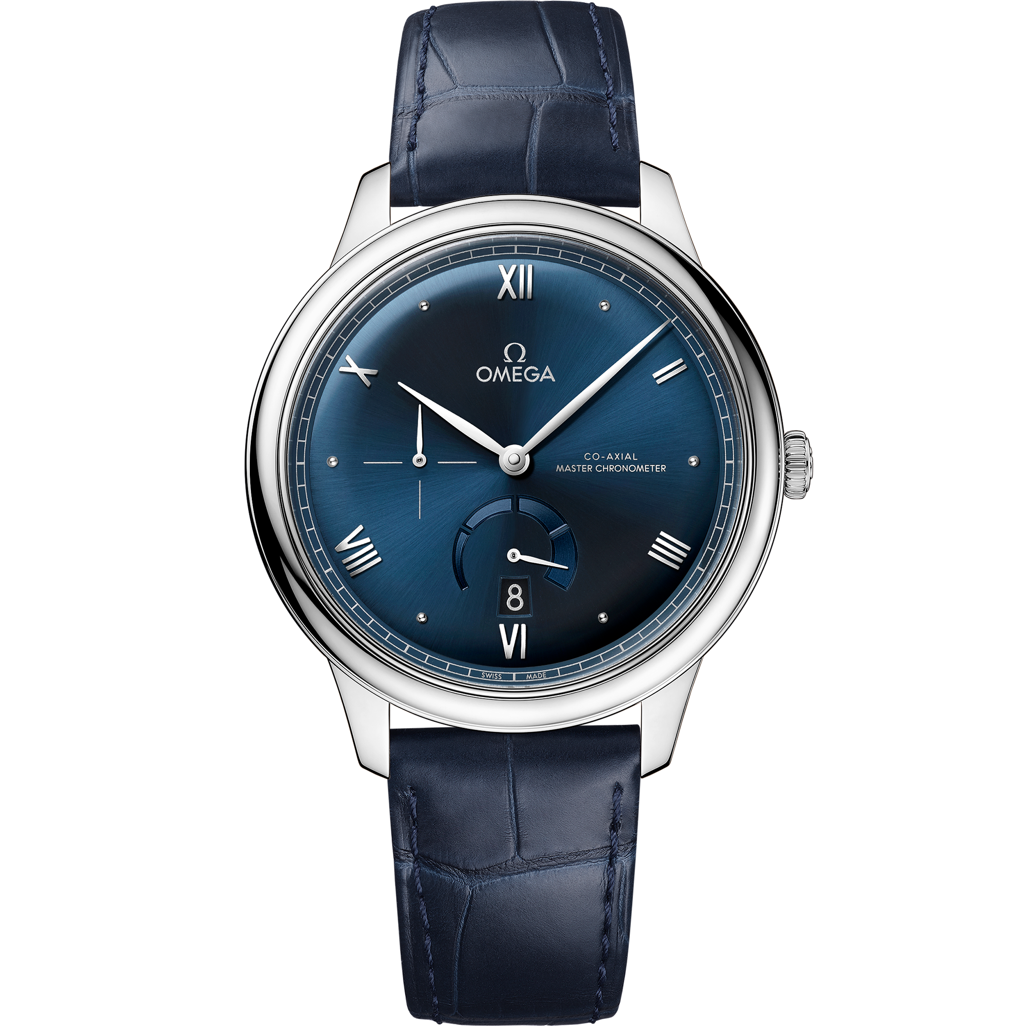 Omega DE VILLE PRESTIGE 41 mm, steel on leather strap 434.13.41.21.03.002