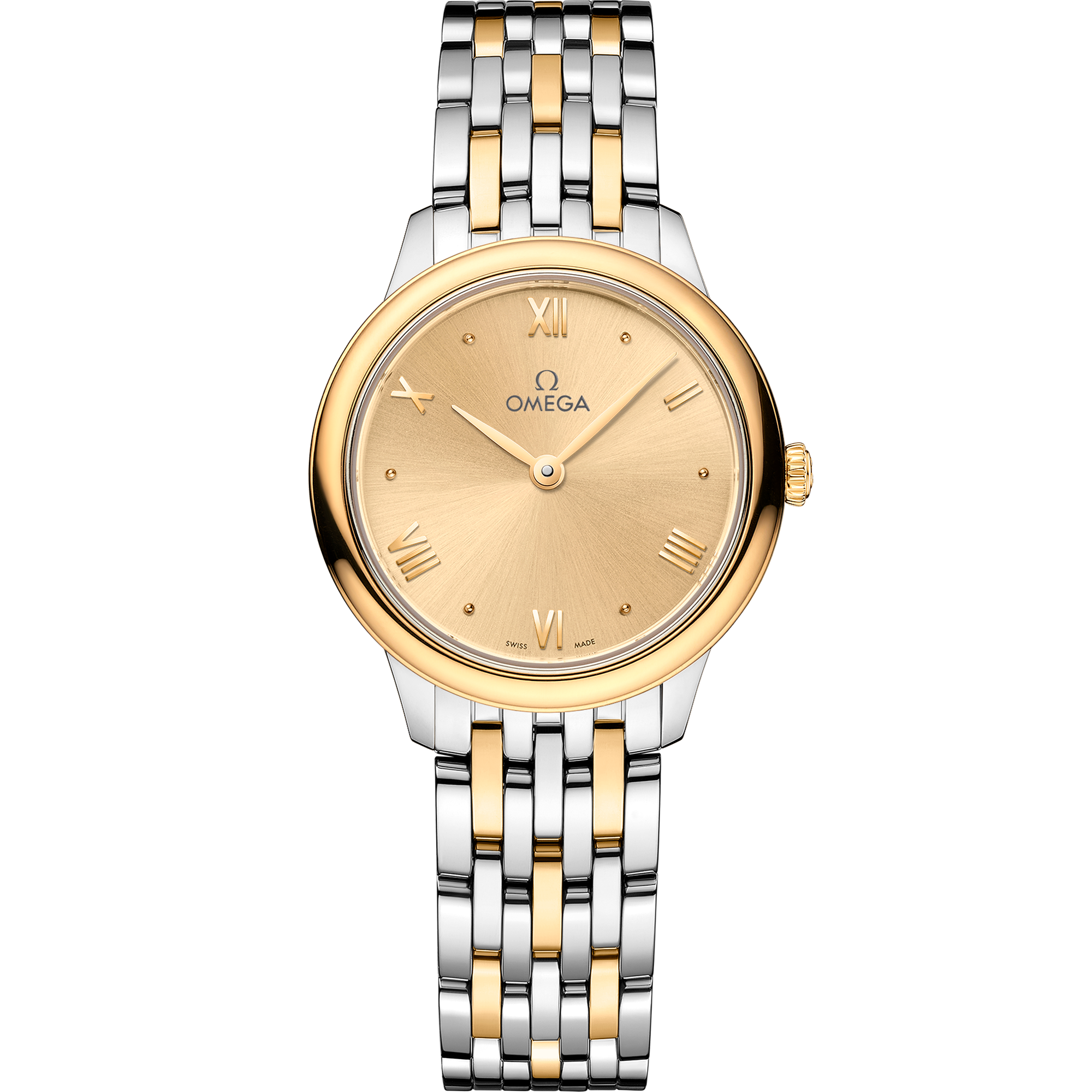 Omega DE VILLE PRESTIGE 27.5 mm, steel ‑ yellow gold on steel ‑ yellow gold 434.20.28.60.08.001
