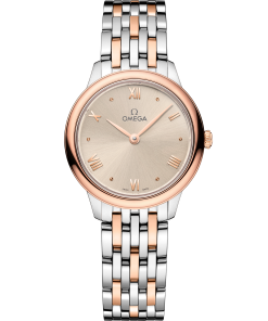Omega DE VILLE PRESTIGE 27.5 mm, steel ‑ Sedna™ gold on steel ‑ Sedna™ gold 434.20.28.60.09.001