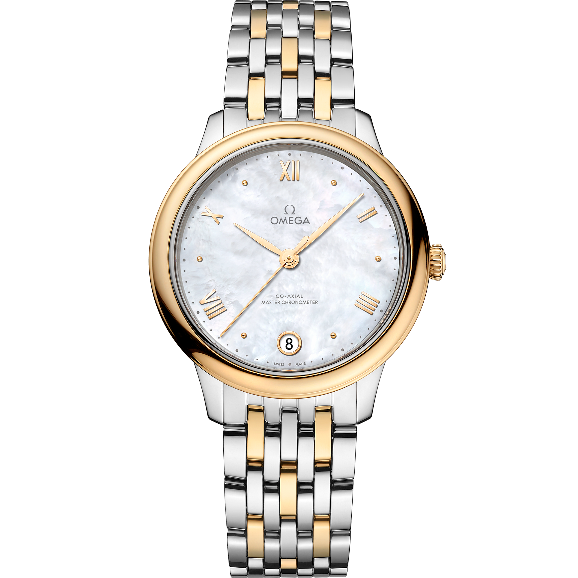 Omega DE VILLE PRESTIGE 34 mm, steel ‑ yellow gold on steel ‑ yellow gold 434.20.34.20.05.002