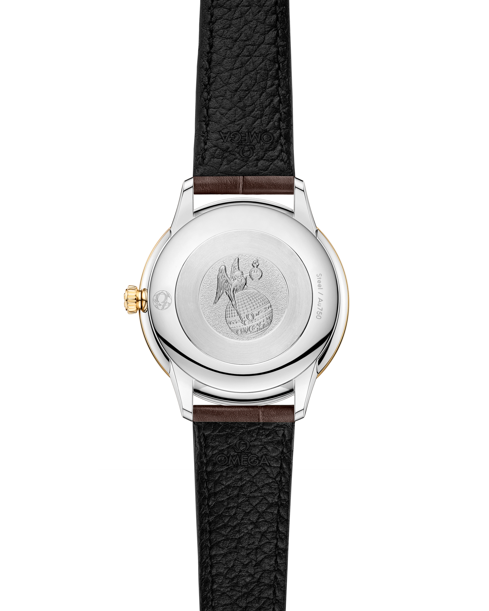 Omega DE VILLE PRESTIGE 27.5 mm, steel ‑ yellow gold on leather strap 434.23.28.60.58.001 - Image 2