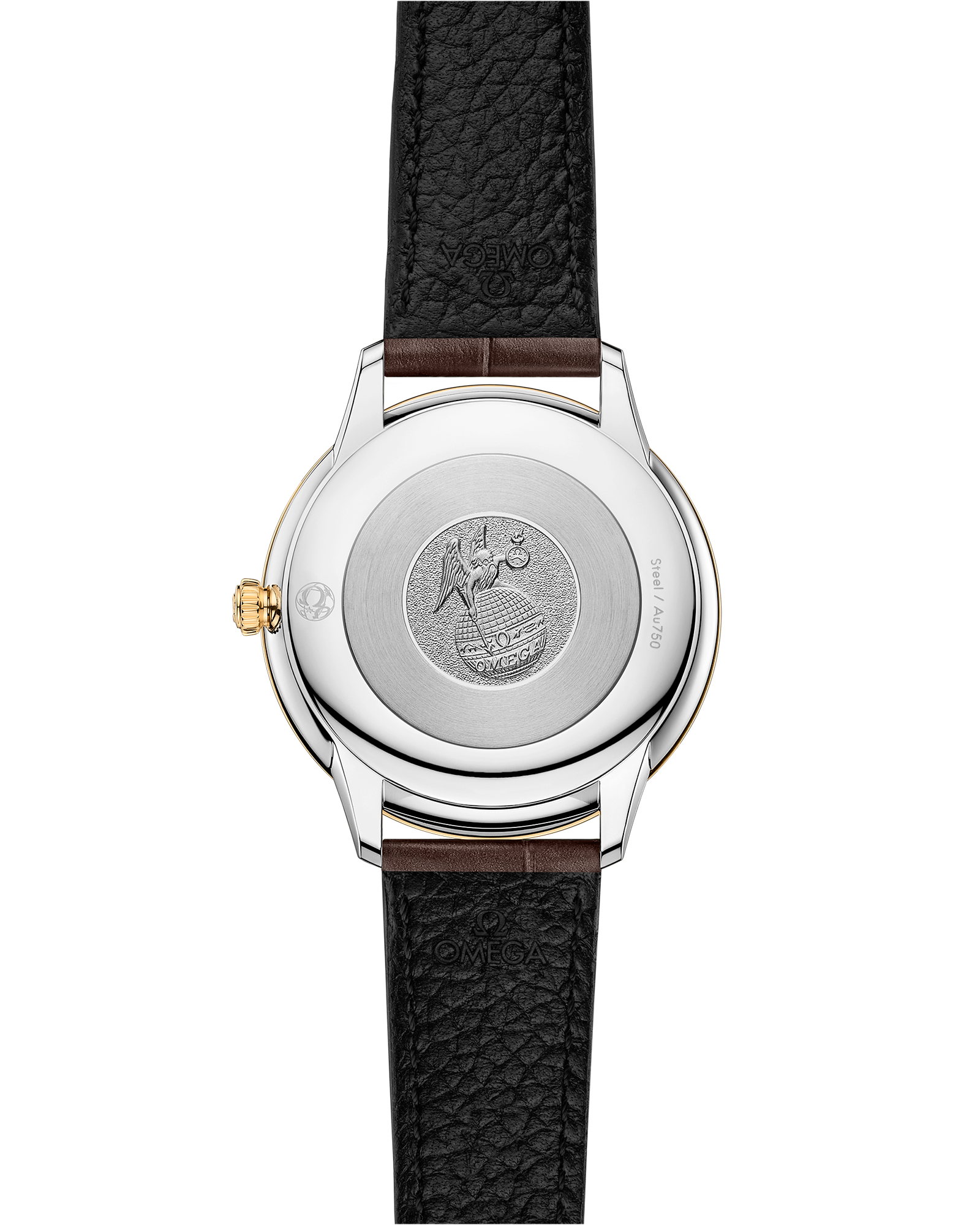 Omega DE VILLE PRESTIGE 30 mm, steel ‑ yellow gold on leather strap 434.23.30.60.58.001 - Image 2