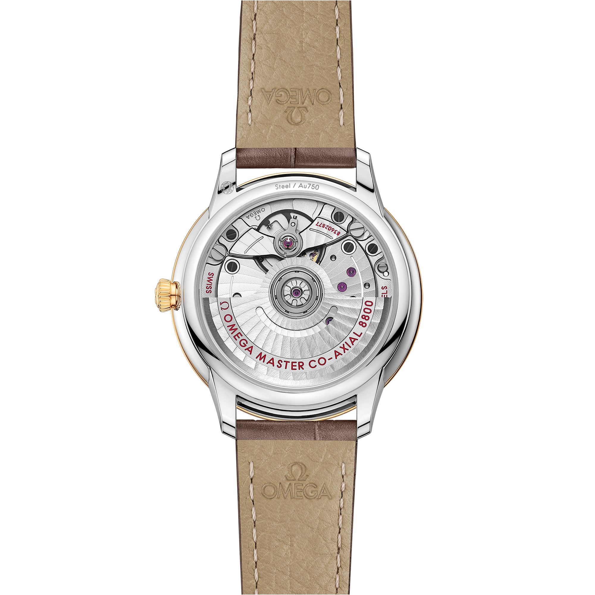 Omega DE VILLE PRESTIGE 34 mm, steel ‑ yellow gold on leather strap 434.23.34.20.52.002 - Image 2