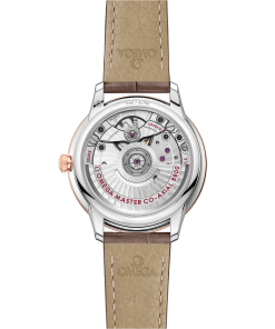 Alternative view of Omega DE VILLE PRESTIGE 34 mm, steel ‑ Sedna™ gold on leather strap 434.23.34.20.55.001