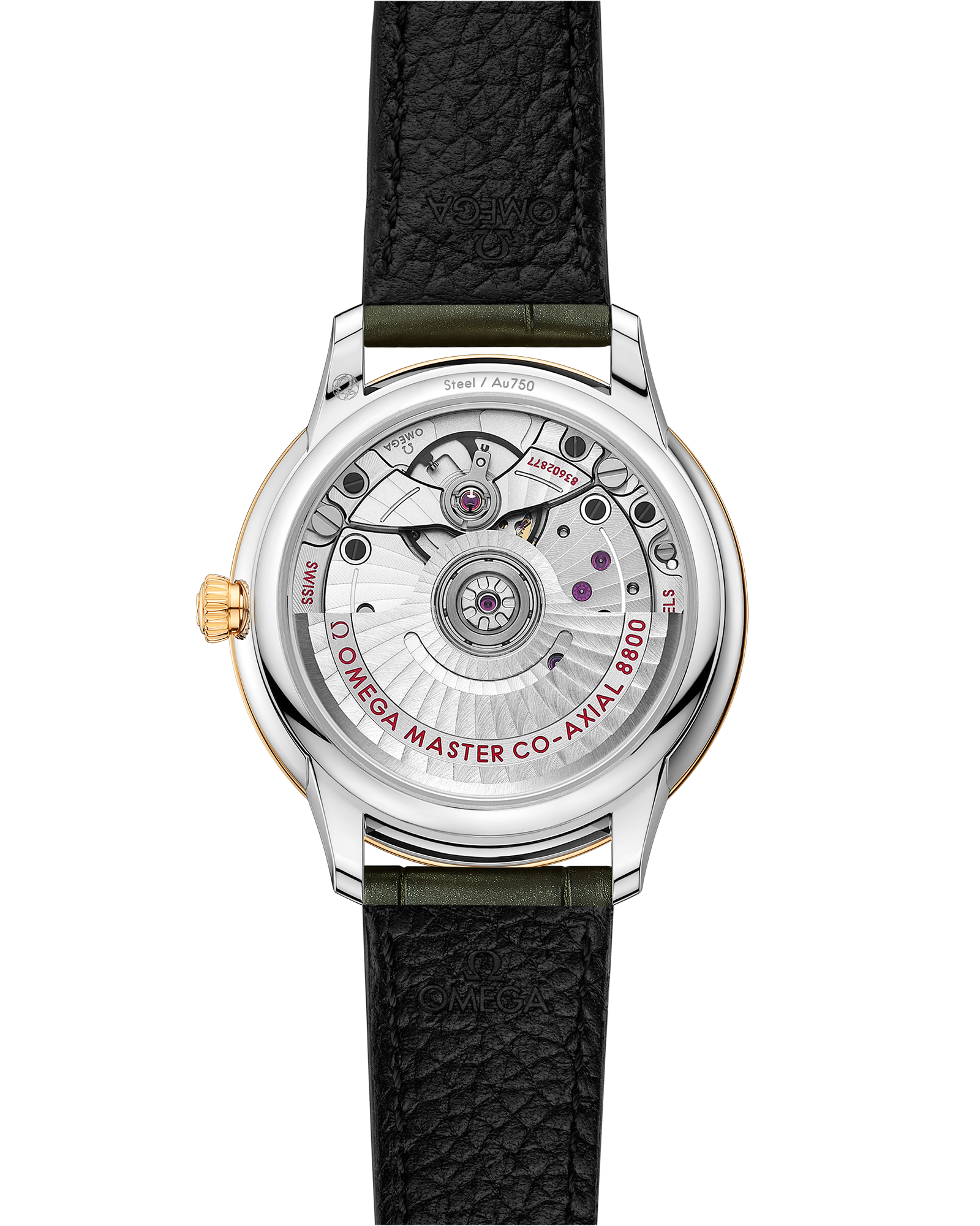 Omega DE VILLE PRESTIGE 34 mm, steel ‑ yellow gold on leather strap 434.23.34.20.55.002 - Image 2