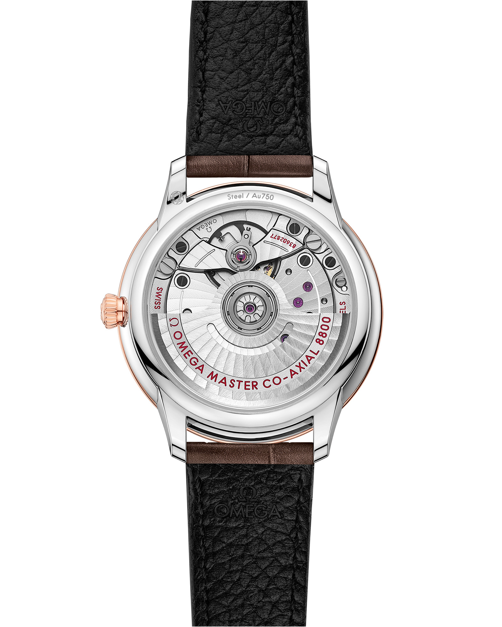 Omega DE VILLE PRESTIGE 34 mm, steel ‑ yellow gold on leather strap 434.23.34.20.58.001 - Image 2