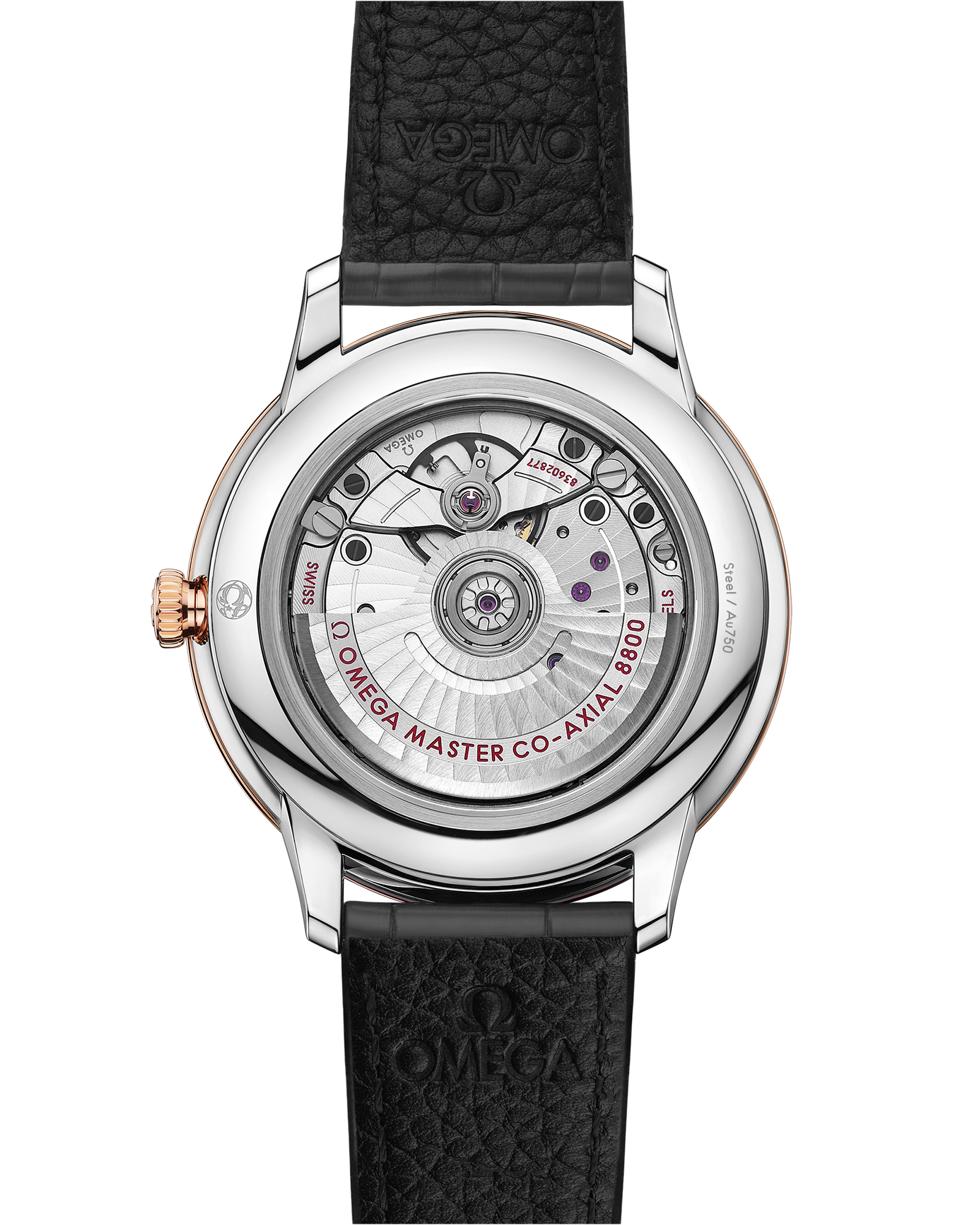 Omega DE VILLE PRESTIGE 40 mm, steel ‑ Sedna™ gold on leather strap 434.23.40.20.06.001 - Image 2