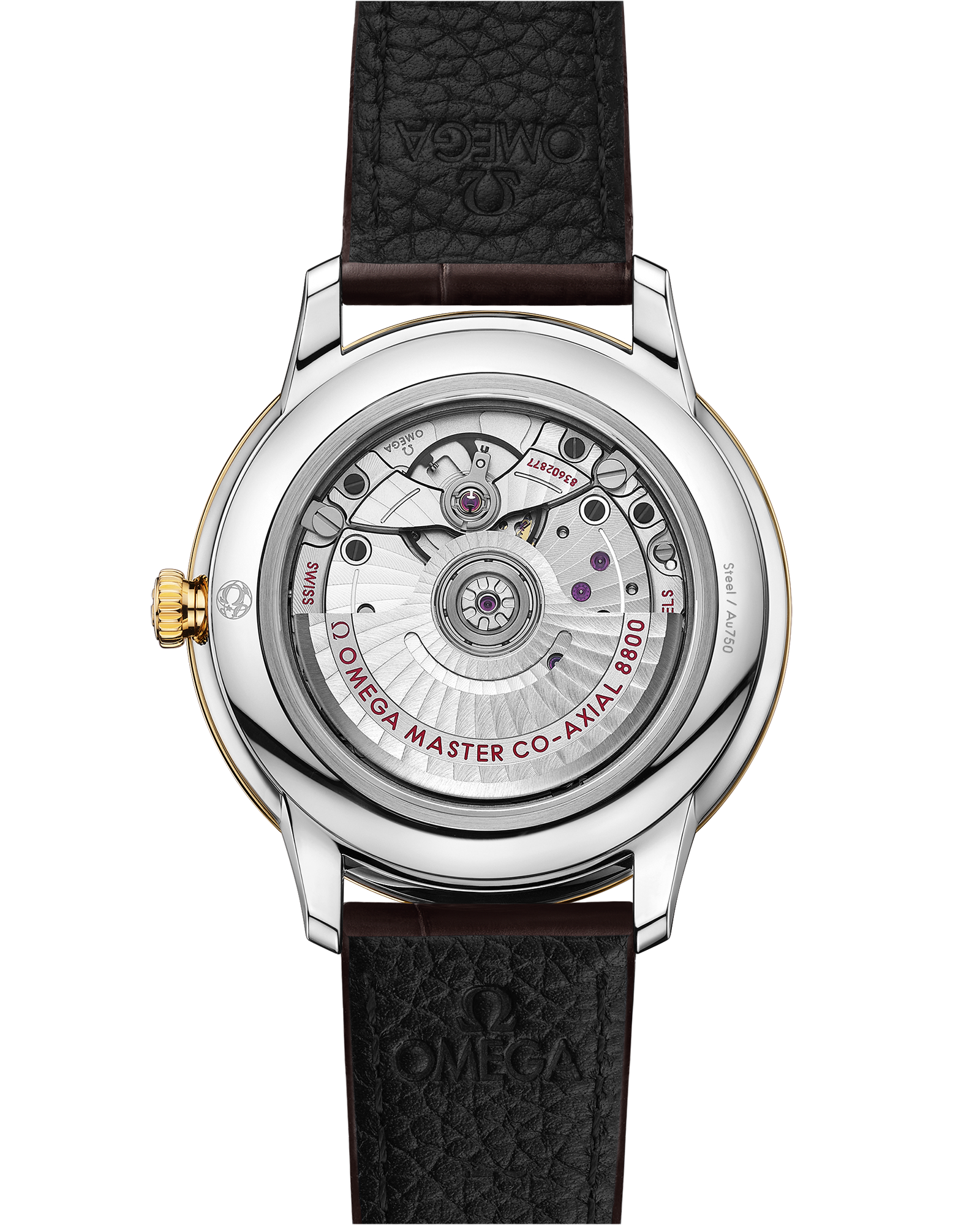 Omega DE VILLE PRESTIGE 40 mm, steel ‑ yellow gold on leather strap 434.23.40.20.08.001 - Image 2