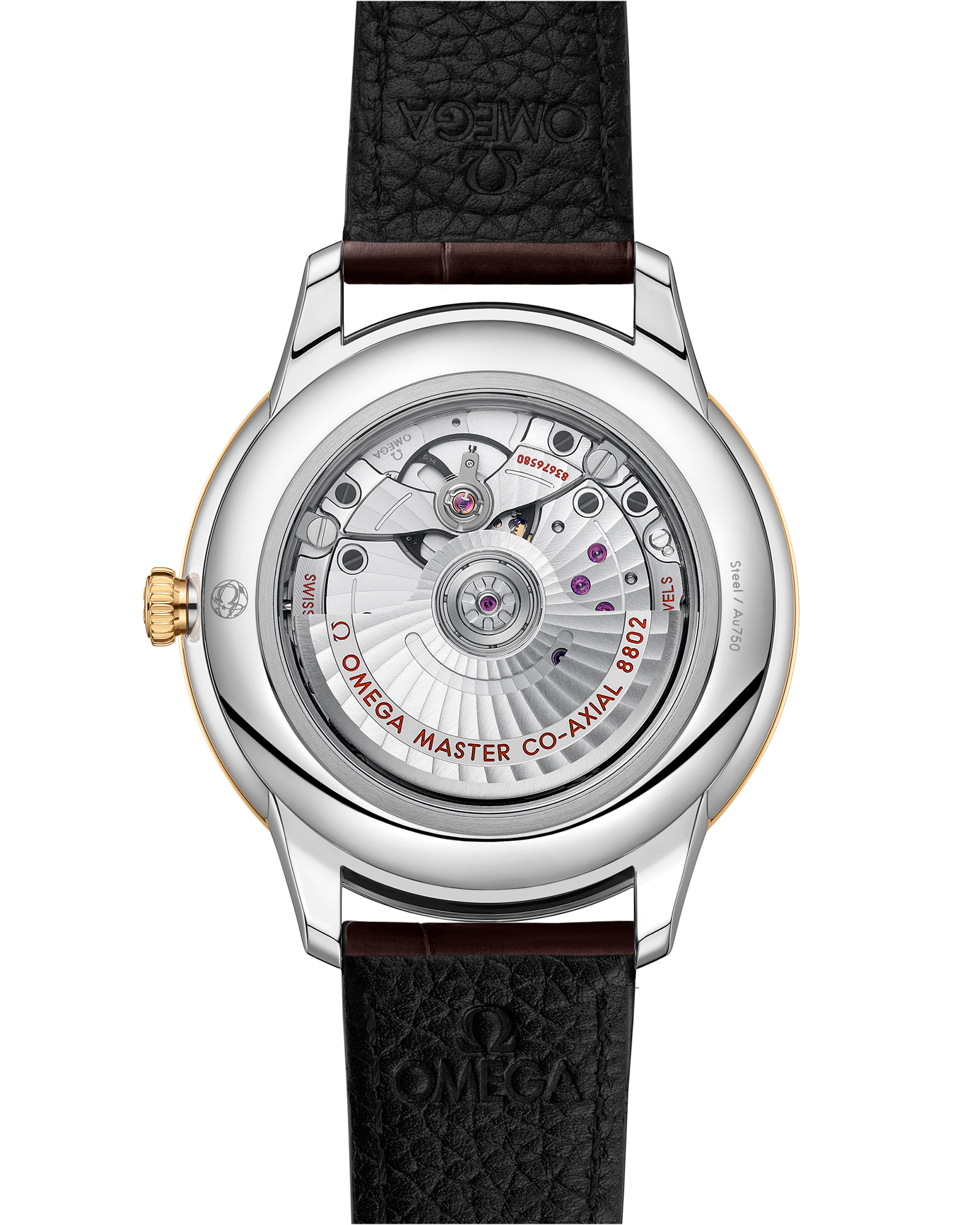 Omega DE VILLE PRESTIGE 41 mm, steel ‑ yellow gold on leather strap 434.23.41.20.08.001 - Image 2