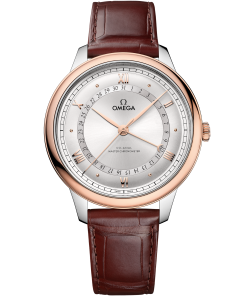 Omega DE VILLE PRESTIGE 42 mm, steel ‑ Sedna™ gold on alligator 434.23.42.22.02.001