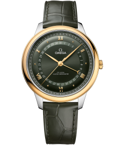 Omega DE VILLE PRESTIGE 42 mm, steel ‑ yellow gold on alligator 434.23.42.22.10.001