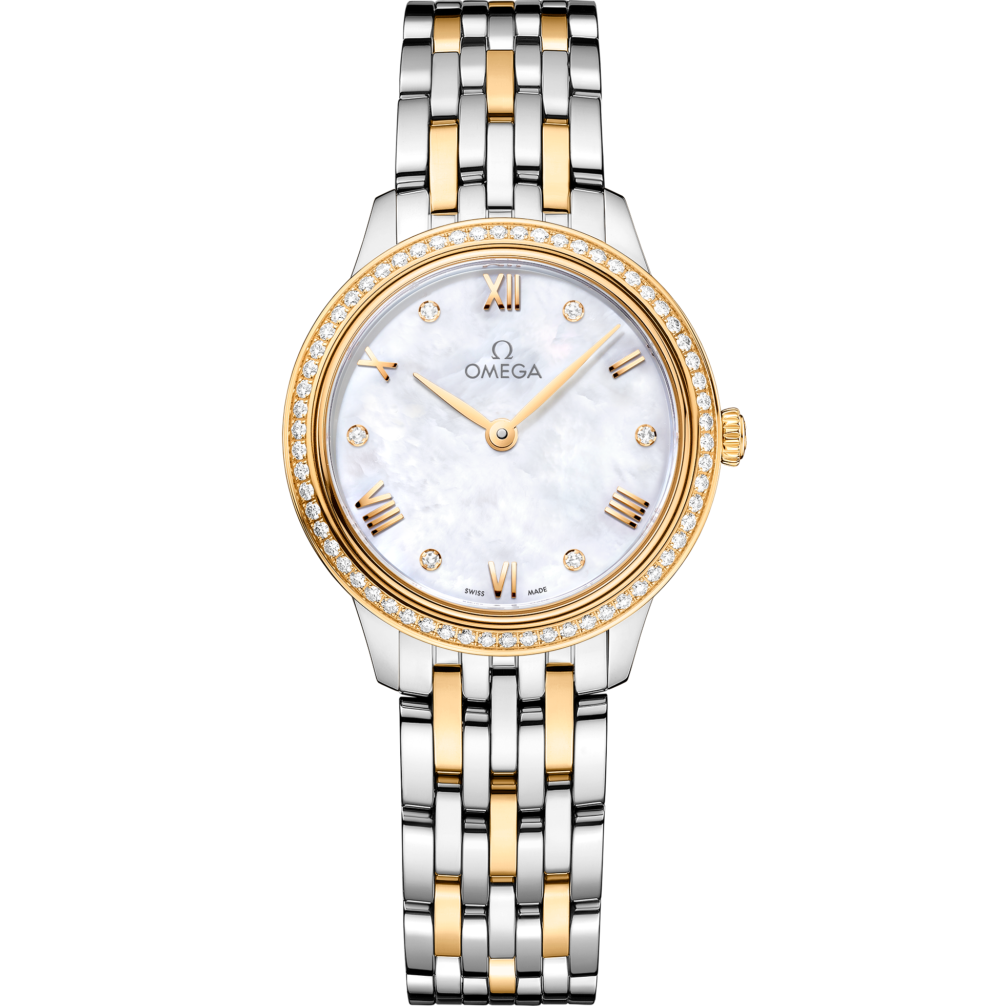 Omega DE VILLE PRESTIGE 27.5 mm, steel ‑ yellow gold on steel ‑ yellow gold 434.25.28.60.55.001