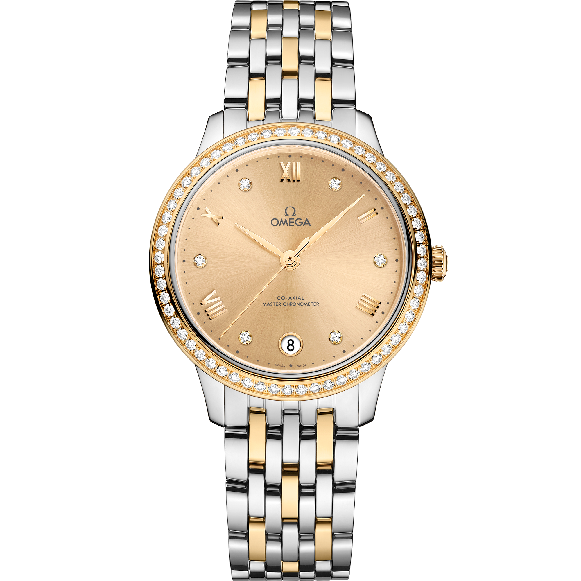 Omega DE VILLE PRESTIGE 34 mm, steel ‑ yellow gold on steel ‑ yellow gold 434.25.34.20.58.001