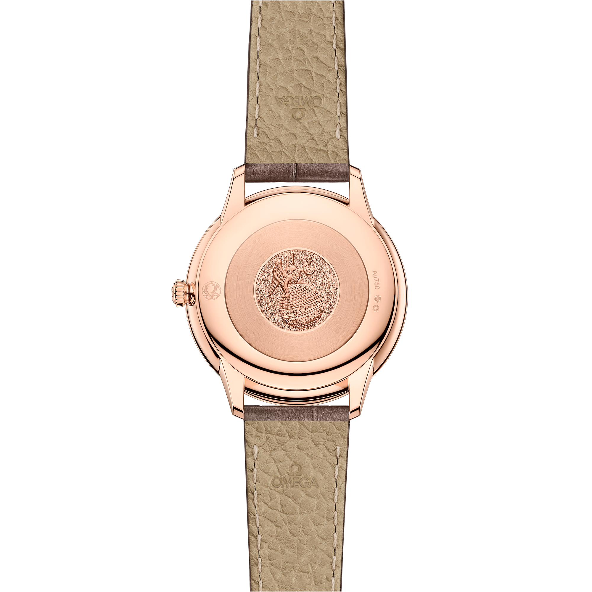 Omega DE VILLE PRESTIGE 30 mm, Sedna™ gold on leather strap 434.53.30.60.55.001 - Image 2