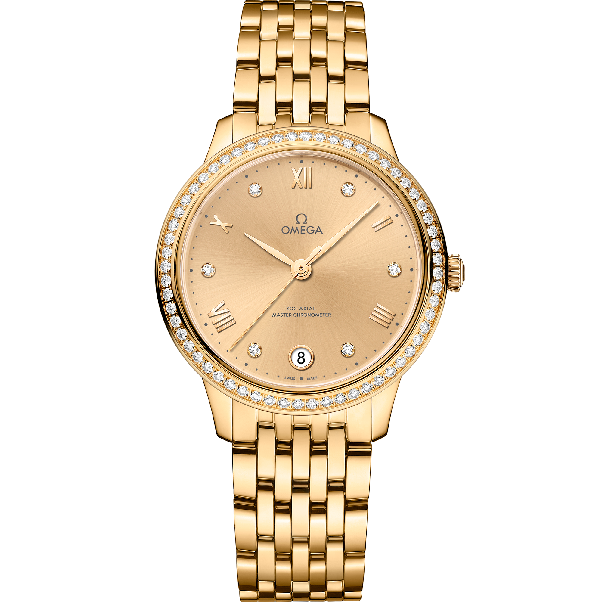 Omega DE VILLE PRESTIGE 34 mm, yellow gold on yellow gold 434.55.34.20.58.001