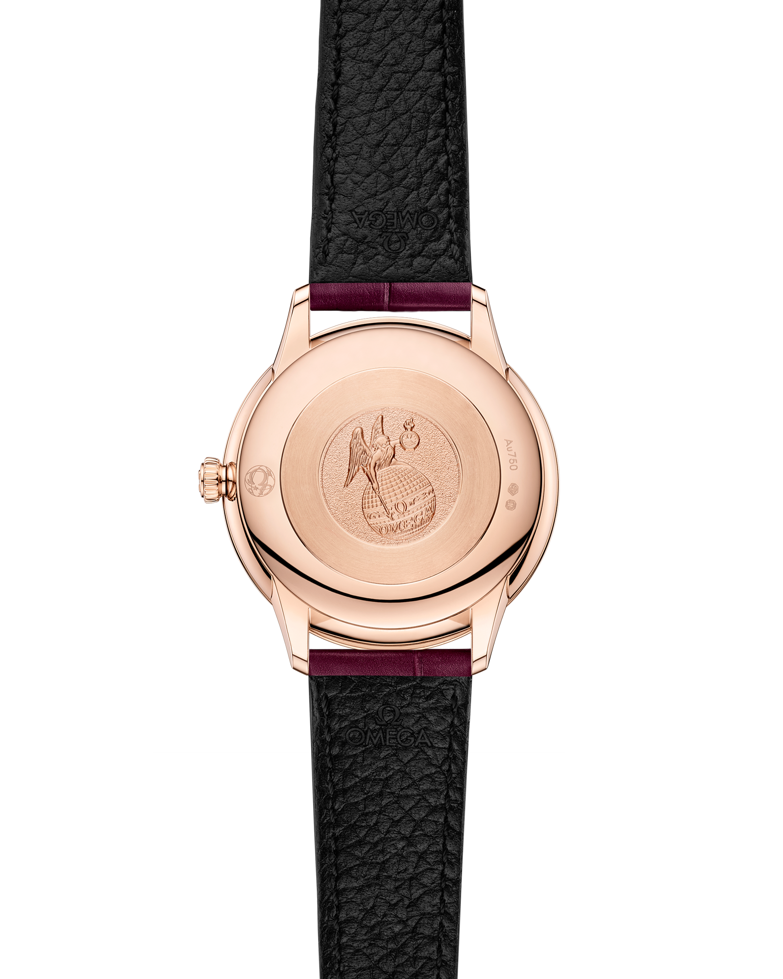 Omega DE VILLE PRESTIGE 27.5 mm, Sedna™ gold on leather strap 434.58.28.60.55.001 - Image 2