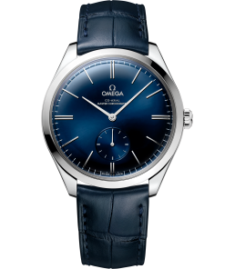 Omega DE VILLE TRÉSOR 40 mm, steel on leather strap 435.13.40.21.03.002