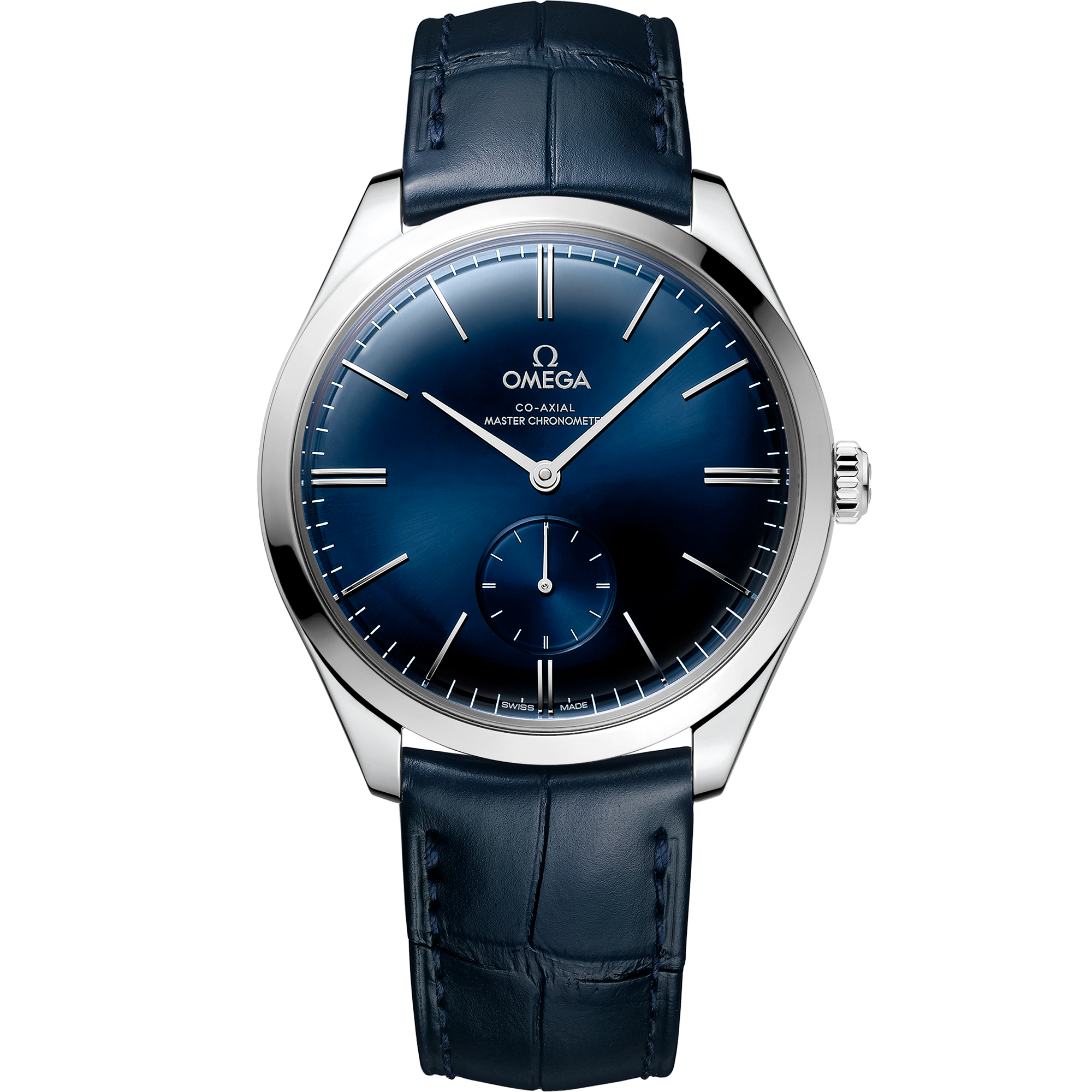 Omega DE VILLE TRÉSOR 40 mm, steel on leather strap 435.13.40.21.03.002