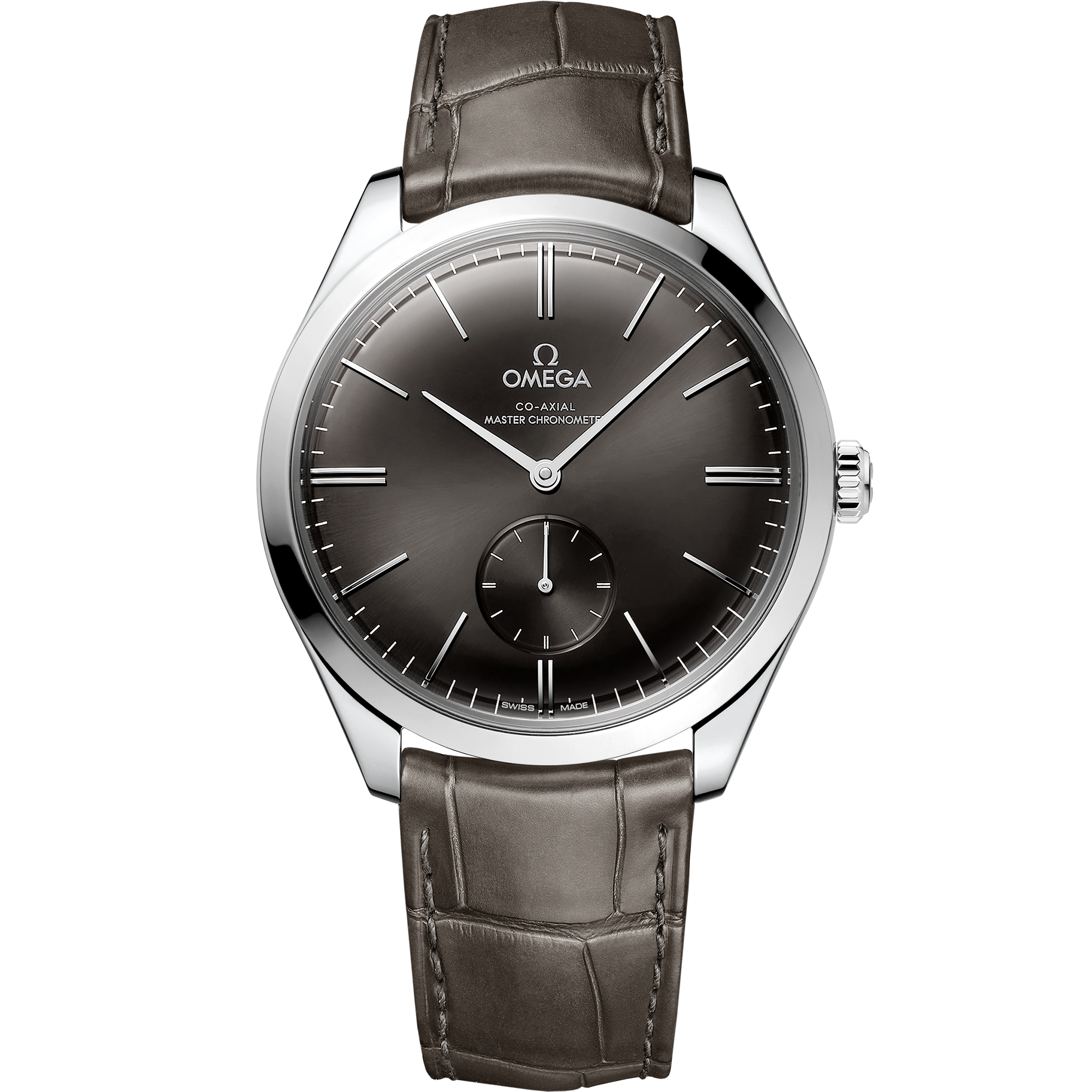 Omega DE VILLE TRÉSOR 40 mm, steel on leather strap 435.13.40.21.06.001