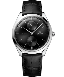 Omega DE VILLE TRÉSOR 40 mm, steel on leather strap 435.13.40.22.01.001