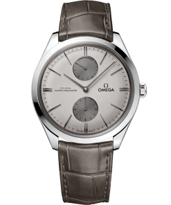 Omega DE VILLE TRÉSOR 40 mm, steel on leather strap 435.13.40.22.06.001
