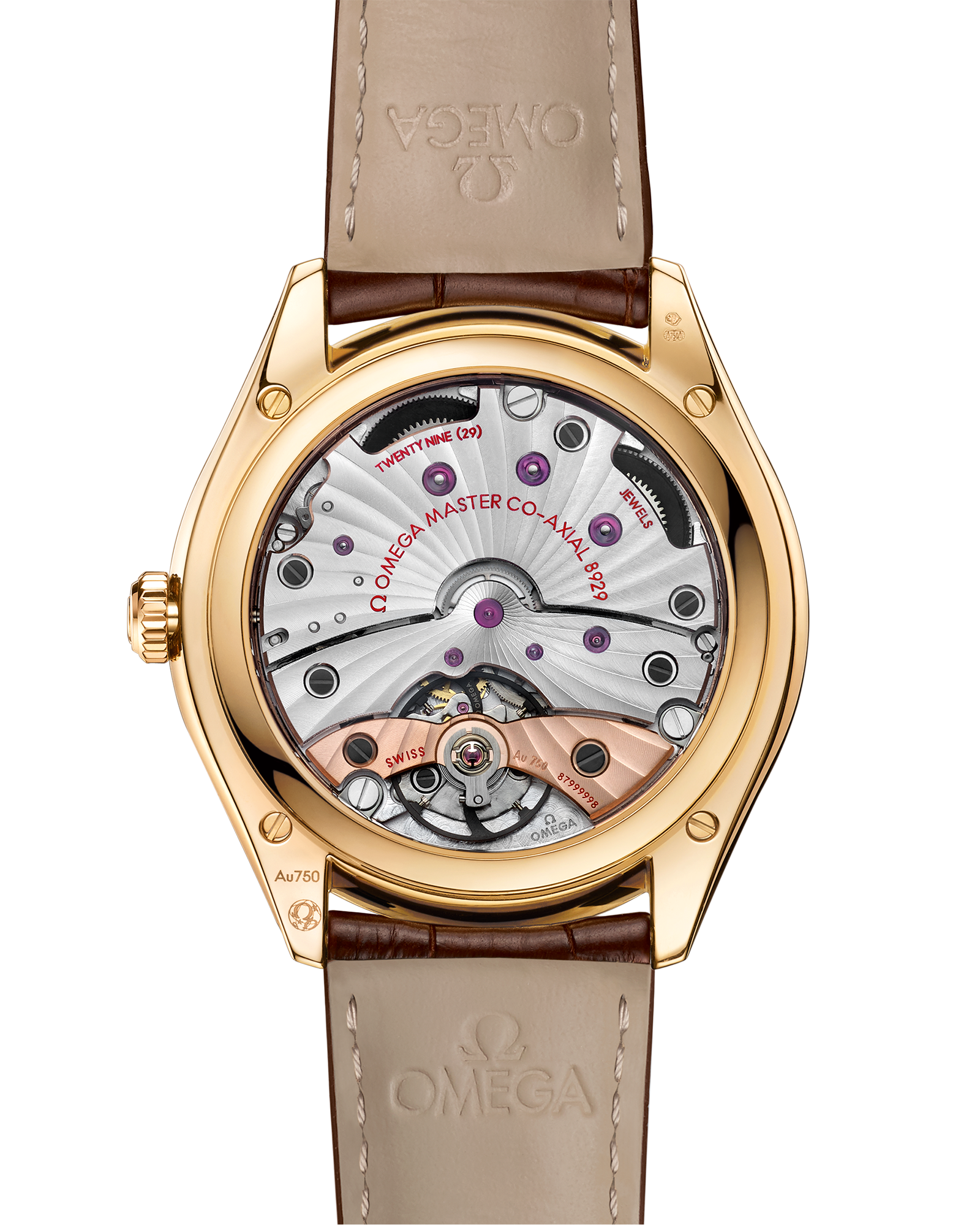 Omega DE VILLE TRÉSOR 40 mm, yellow gold on leather strap 435.53.40.21.09.001 - Image 2