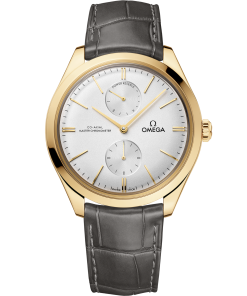 Omega DE VILLE TRÉSOR 40 mm, yellow gold on leather strap 435.53.40.22.02.001