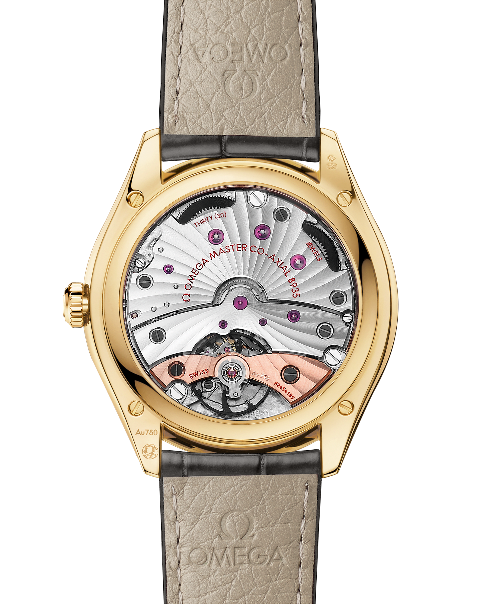 Omega DE VILLE TRÉSOR 40 mm, yellow gold on leather strap 435.53.40.22.02.001 - Image 2