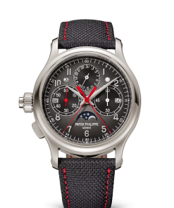 SPLIT-SECONDS MONOPUSHER CHRONOGRAPH FOR LEFT-HANDERS. PERPETUAL CALENDAR. Platinum 5373P-001